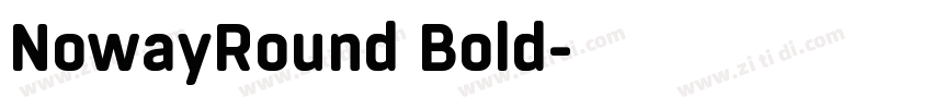 NowayRound Bold字体转换